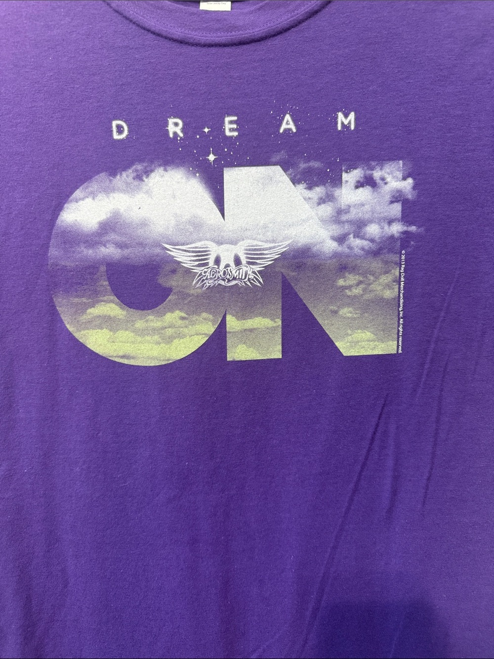 Aerosmith Dream On Purple Short Sleeve Tee